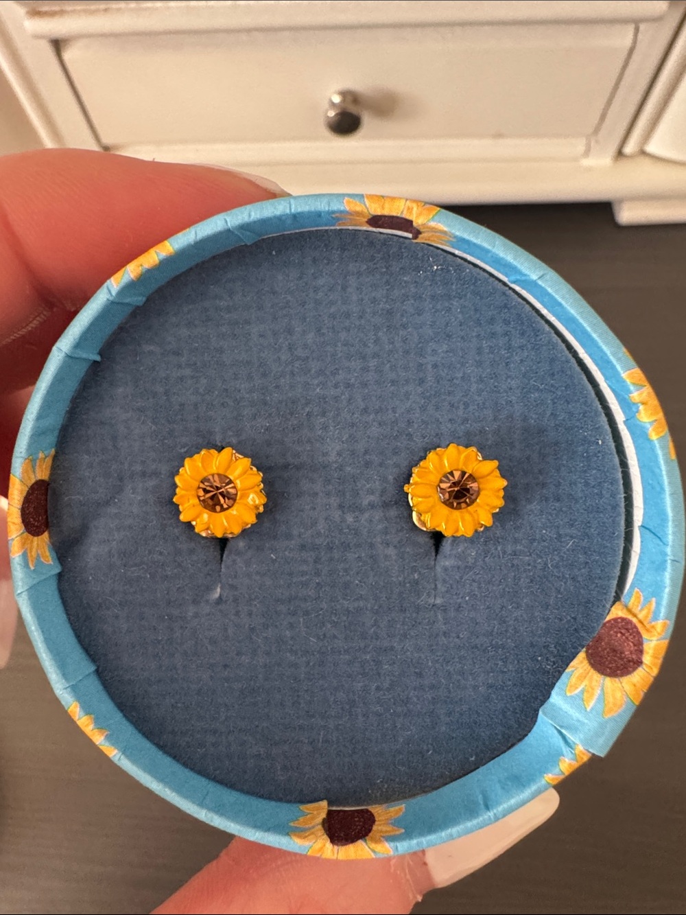 Sunflower Stud Earrings - Bright Yellow Floral